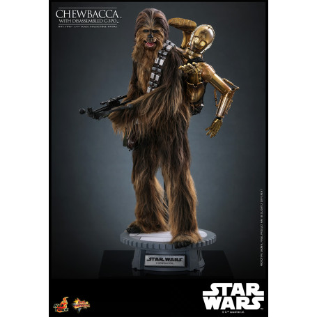 Hot toys Star Wars: Chewbacca with Disassembled C-3PO MMS 1/6 - The Empire Strikes Back