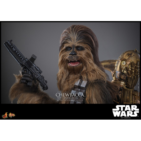 Hot toys Star Wars: Chewbacca with Disassembled C-3PO MMS 1/6 - The Empire Strikes Back