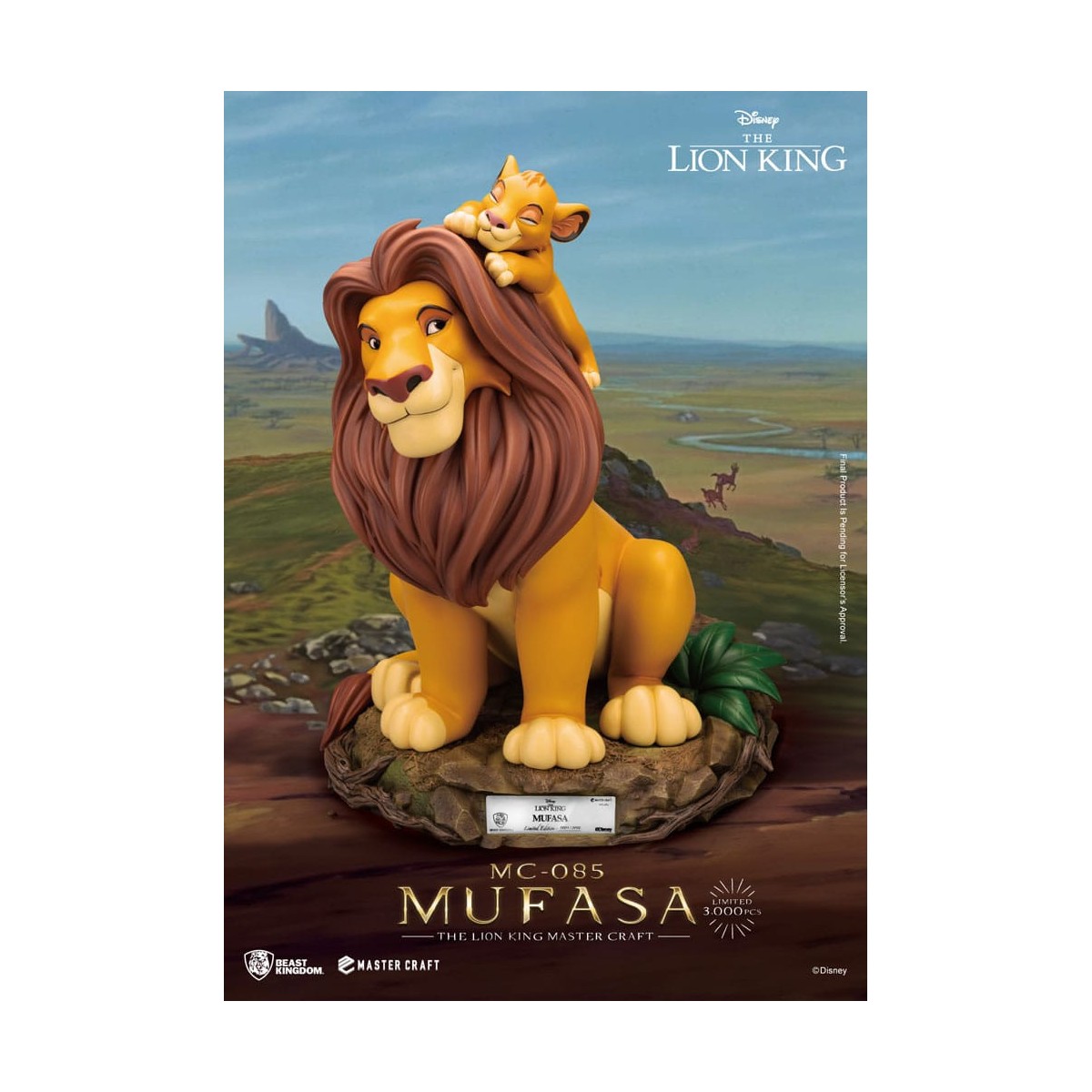 Disney - Beast Kingdom Master Craft Mufasa - The Lion King