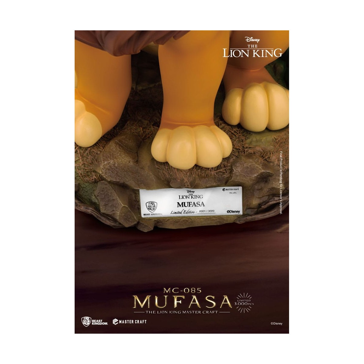 Disney - Beast Kingdom Master Craft Mufasa - The Lion King
