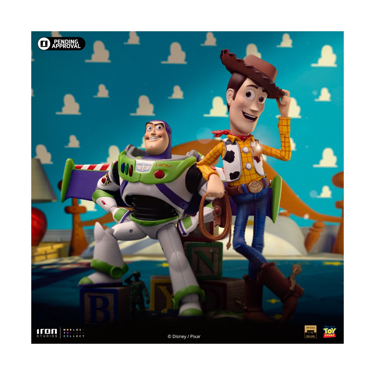 Iron Studios - Disney Pixar - Deluxe Art Scale Buzz & Woody 1/10 - Toy Story
