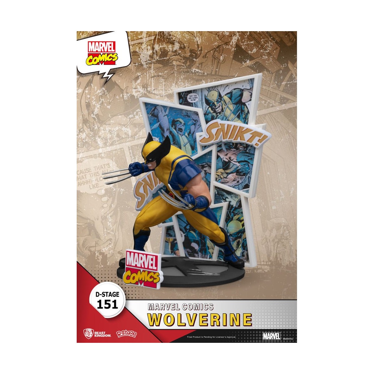 Beast Kingdom Marvel Comics Diorama PVC - Wolverine D-Stage