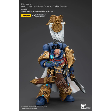 JoyToy - Ultramarines - Legion Praetor with Power Sword and Volkite Serpenta 1/18 - The Horus Heresy