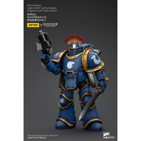 JoyToy - Ultramarines - Legion MKIII Tactical Squad Sergeant with Power Sword 1/18 - The Horus Heresy