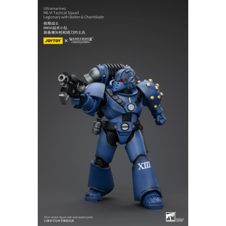 JoyToy - Ultramarines - Legion MKVI Tactical Squad Legionary with Bolter & Chainblade 1/18 - The Horus Heresy