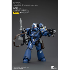 JoyToy - Ultramarines - Legion MKVI Tactical Squad Sergeant with Plasma Pistol and Power Sword 1/18