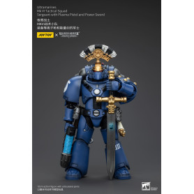 JoyToy - Ultramarines - Legion MKVI Tactical Squad Sergeant with Plasma Pistol and Power Sword 1/18