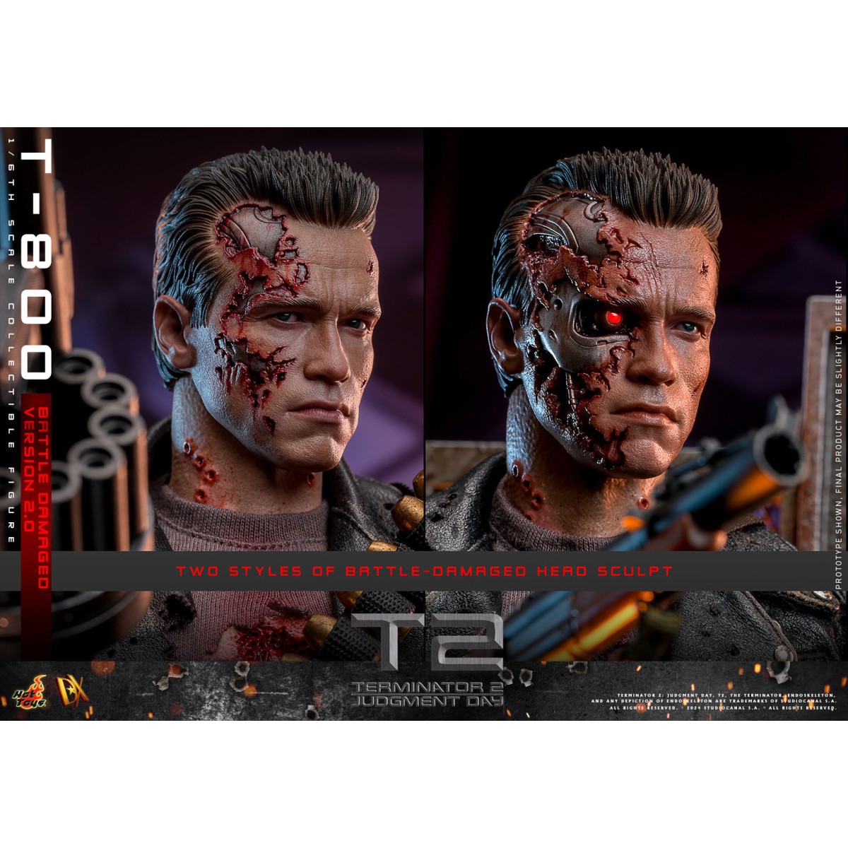 Hot Toys - Terminator 2: Judgment Day MMS 1/6 - Battle Damaged T-800 V2.0
