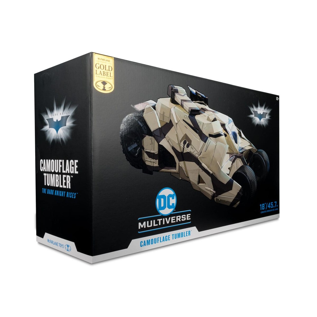 Mc Farlane - DC Multiverse - Tumbler with Lucius Fox 1/12 (The Dark Knight) Gold Label