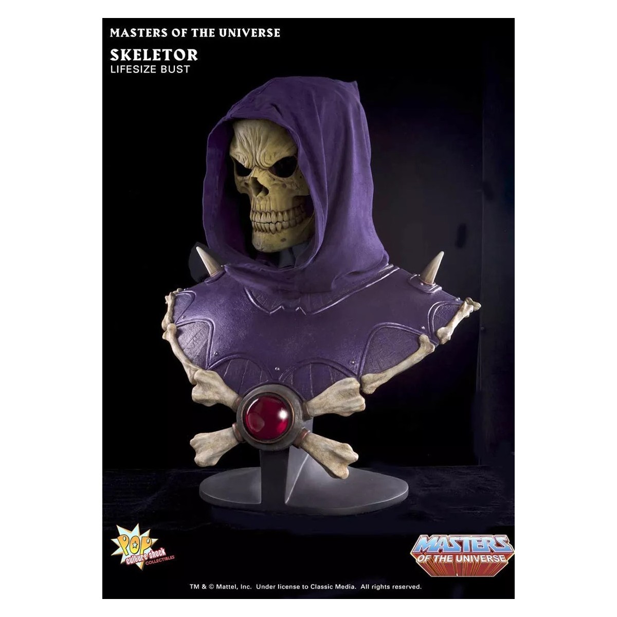 PCS - Masters Of the Universe - Lifesize Skeletor Exclusive Light up eyes edition bust - Depot For Sale