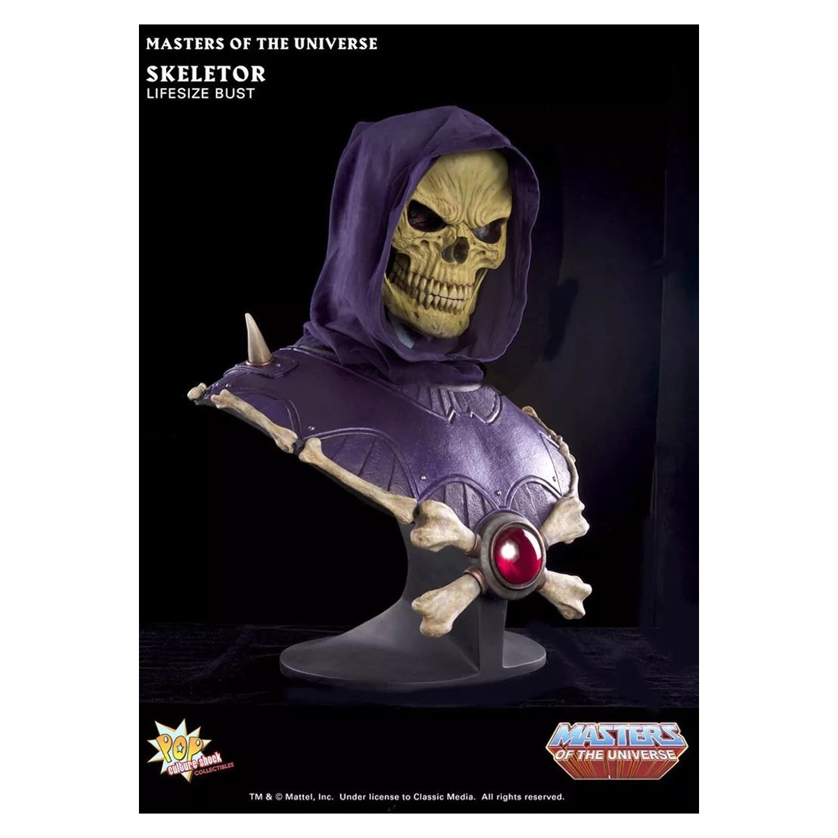 PCS - Masters Of the Universe - Lifesize Skeletor Exclusive Light up eyes edition bust - Depot For Sale