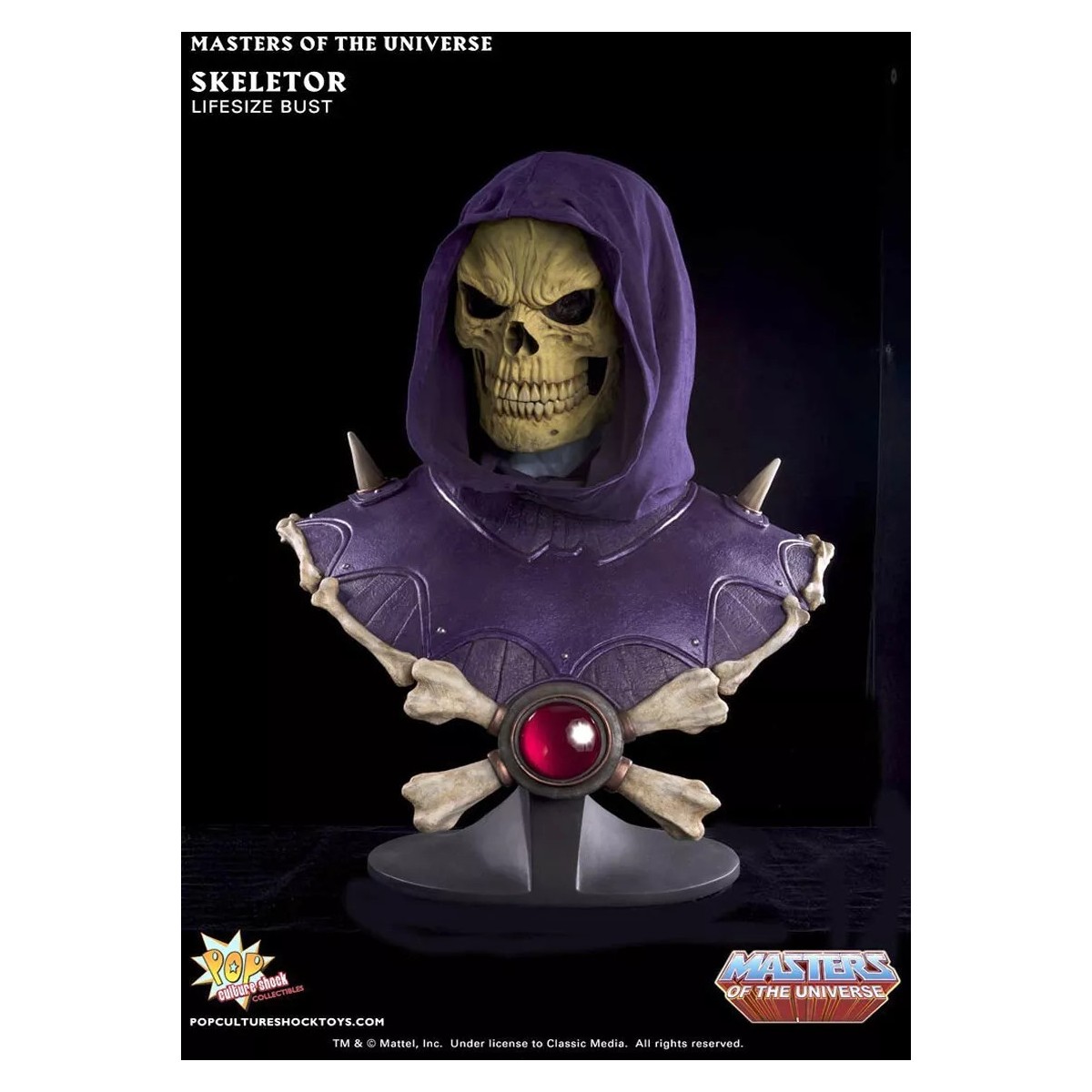 PCS - Masters Of the Universe - Lifesize Skeletor Exclusive Light up eyes edition bust - Depot For Sale