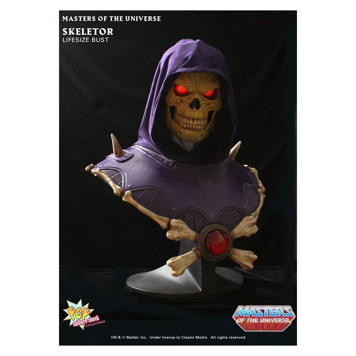 PCS - Masters Of the Universe - Lifesize Skeletor Exclusive Light up eyes edition bust - Depot For Sale