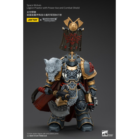 JoyToy - Space Wolves - Legion Praetor with Power Axe and Combat Shield 1/18