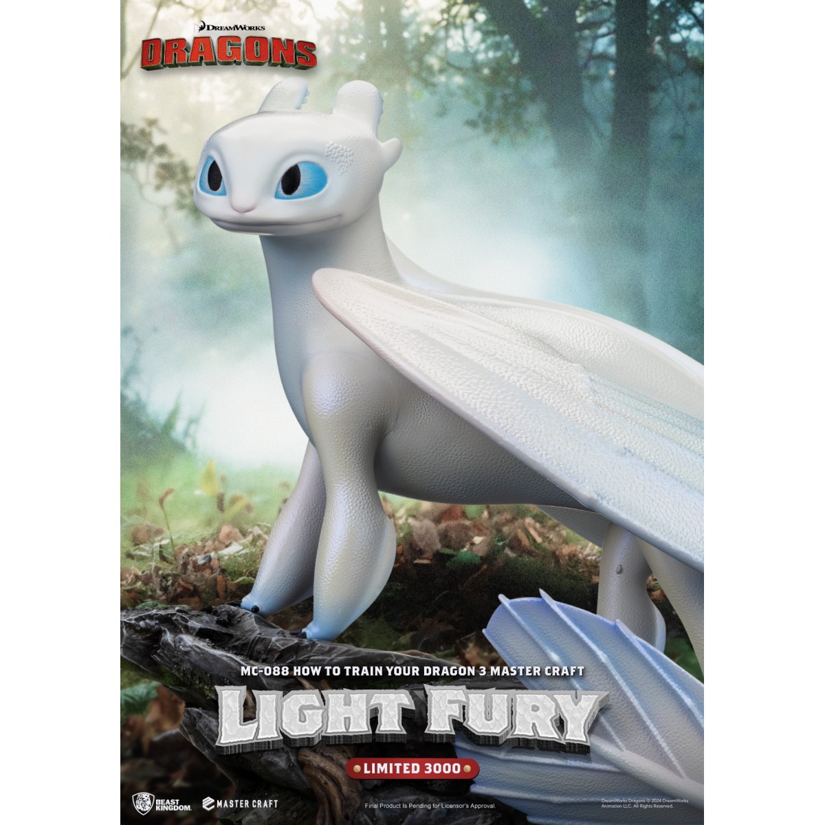 Beast Kingdom - How to Train your Dragon: The Hidden World Master Craft Toothless - Toothless Dragons 3: The Hidden World.