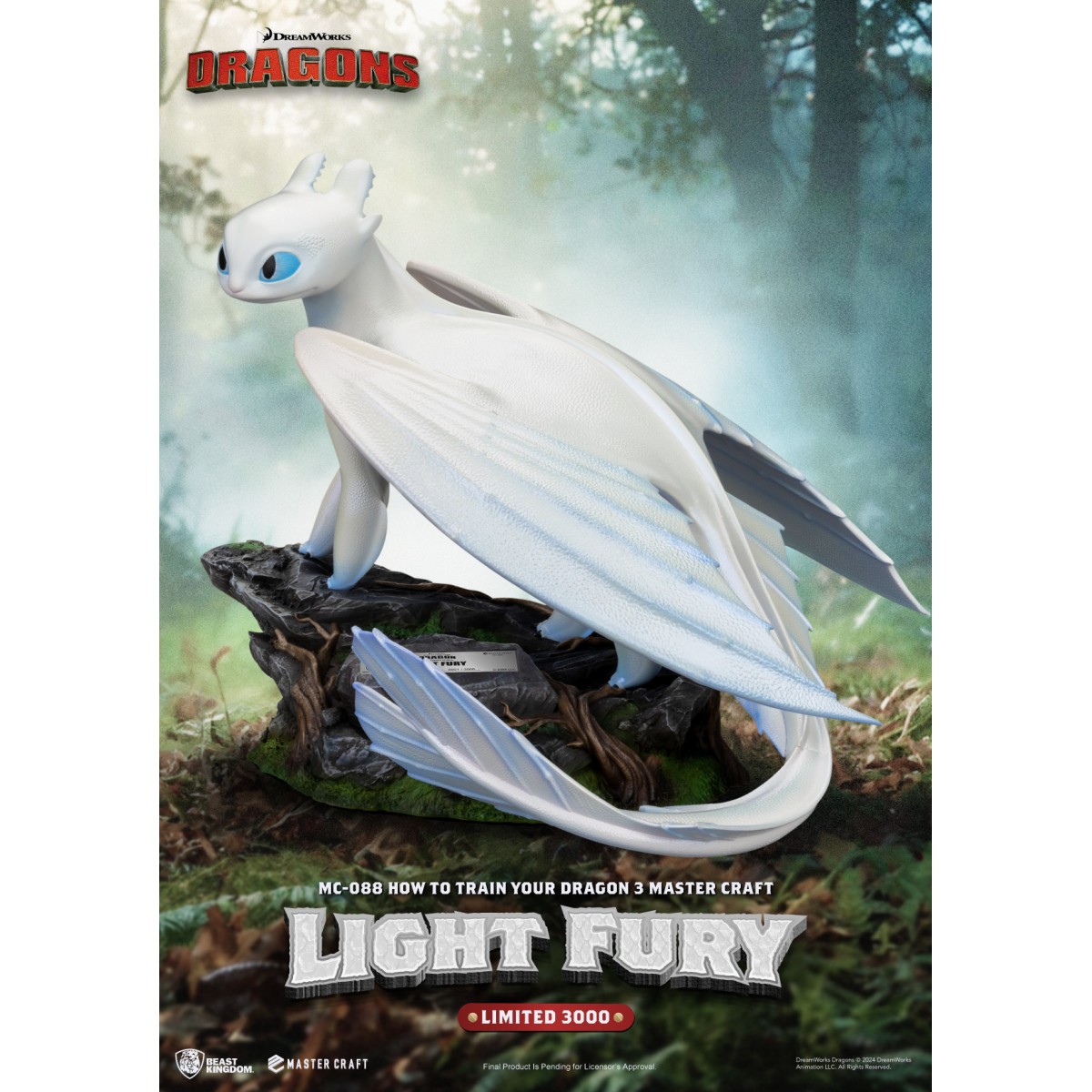 Beast Kingdom - How to Train your Dragon: The Hidden World Master Craft Toothless - Toothless Dragons 3: The Hidden World.