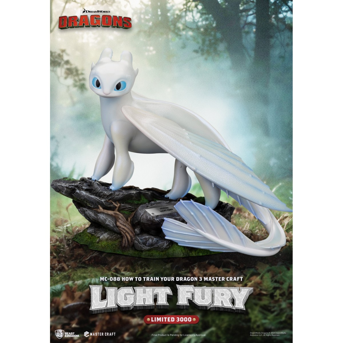 Beast Kingdom - How to Train your Dragon: The Hidden World Master Craft Toothless - Toothless Dragons 3: The Hidden World.