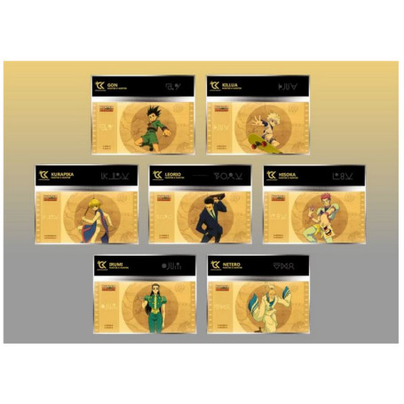Cartoon Kingdom - Set of 7 Golden Tickets Hunter X Hunter Coll.1