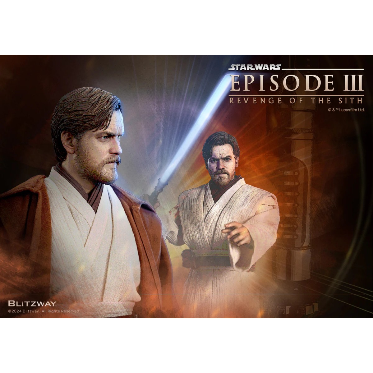Blitzway Superb Scale Statue - Obi-Wan Kenobi Standard Version 1/4 - Star Wars Episode III