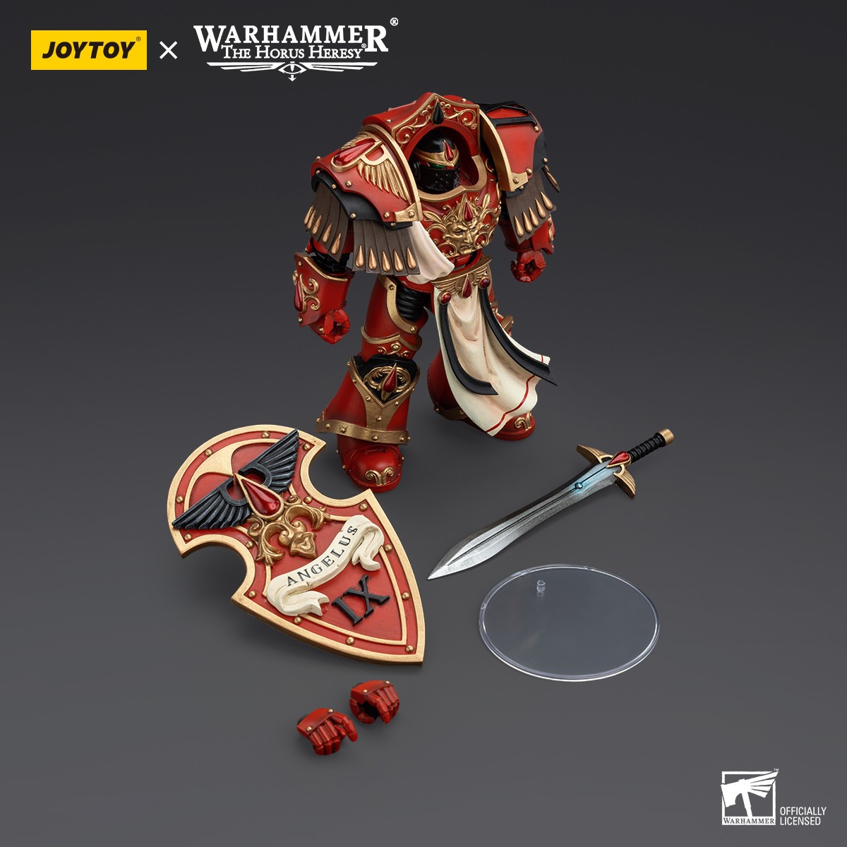 Joytoy -  Warhammer - Blood Angels - Crimson Paladins Squad - Crimson Paladin with Iliastus Assault Cannon