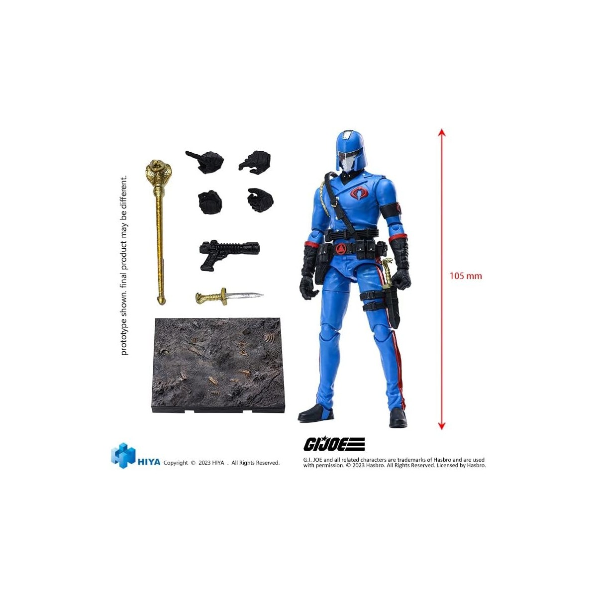 HIYA TOYS - G.I.Joe - Cobra Commander- 1/18 figurine 11CM