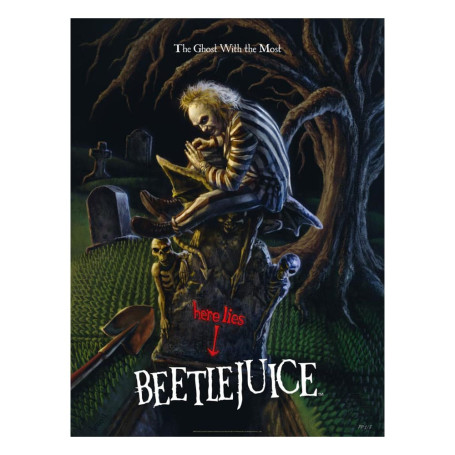 Sideshow Beetlejuice print - Art Print The Ghost With the Most - 46 x 61 cm - unframed
