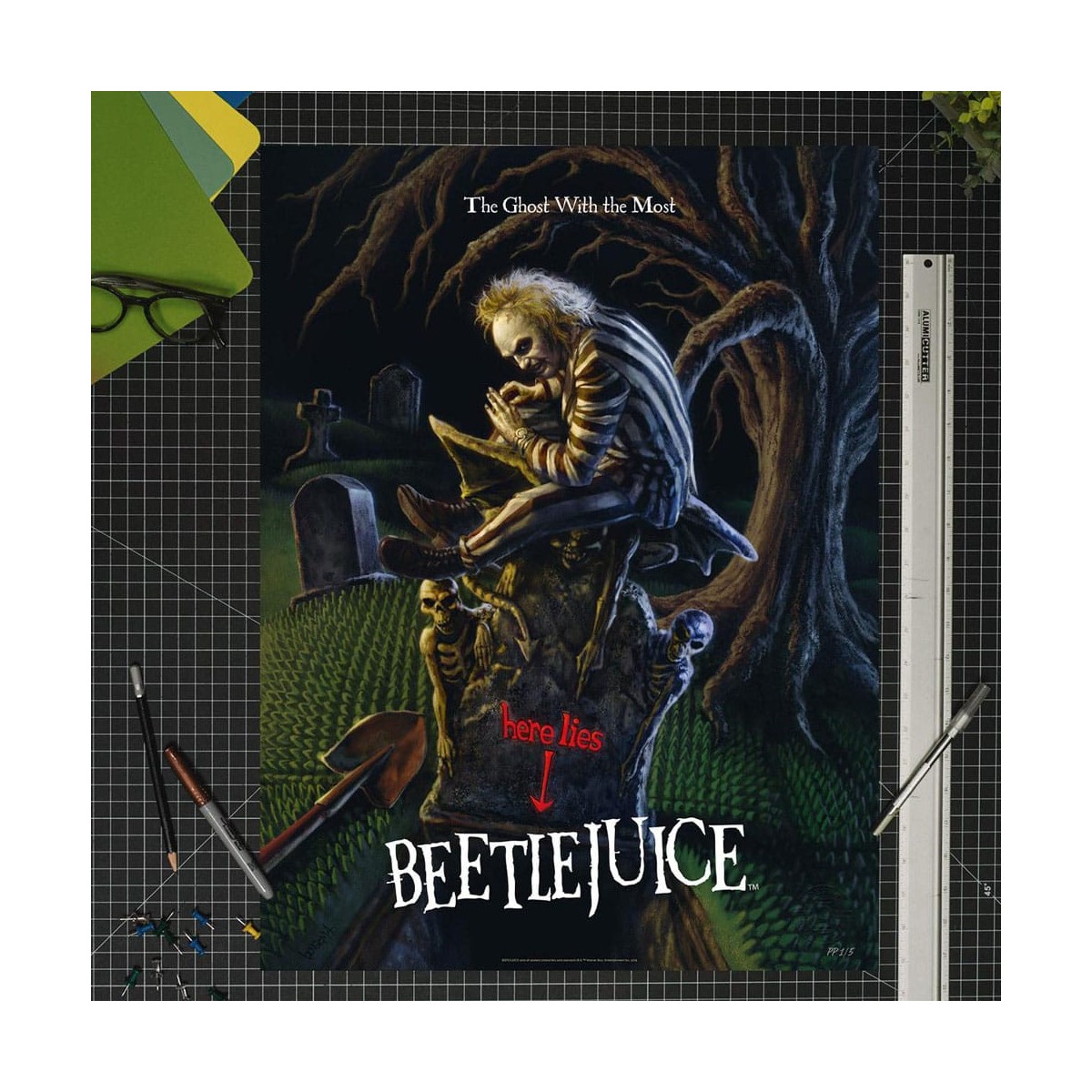 Sideshow Beetlejuice print - Art Print The Ghost With the Most - 46 x 61 cm - unframed