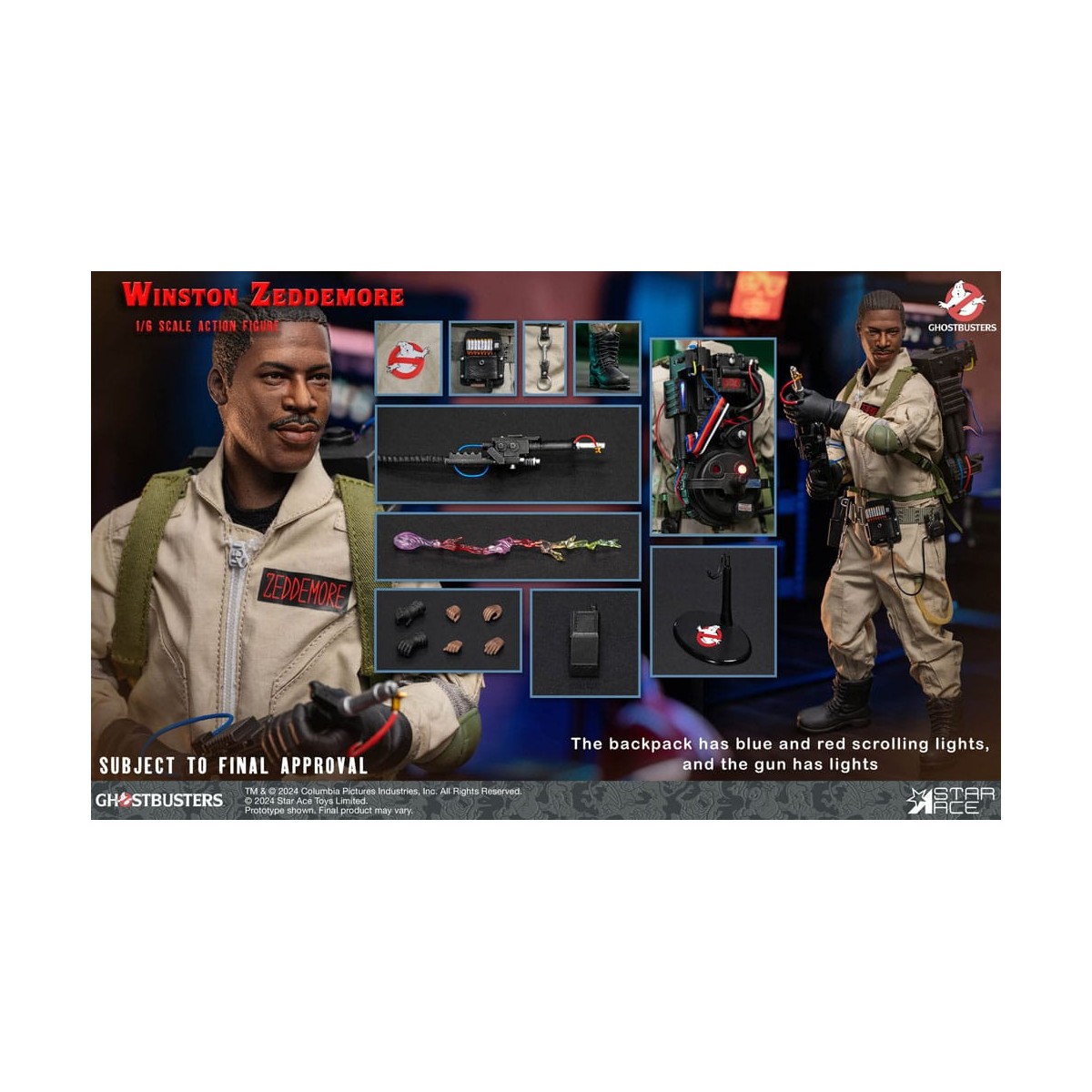 Star Ace - Winston Zeddemore 1/6 - Ghostbusters (1984)