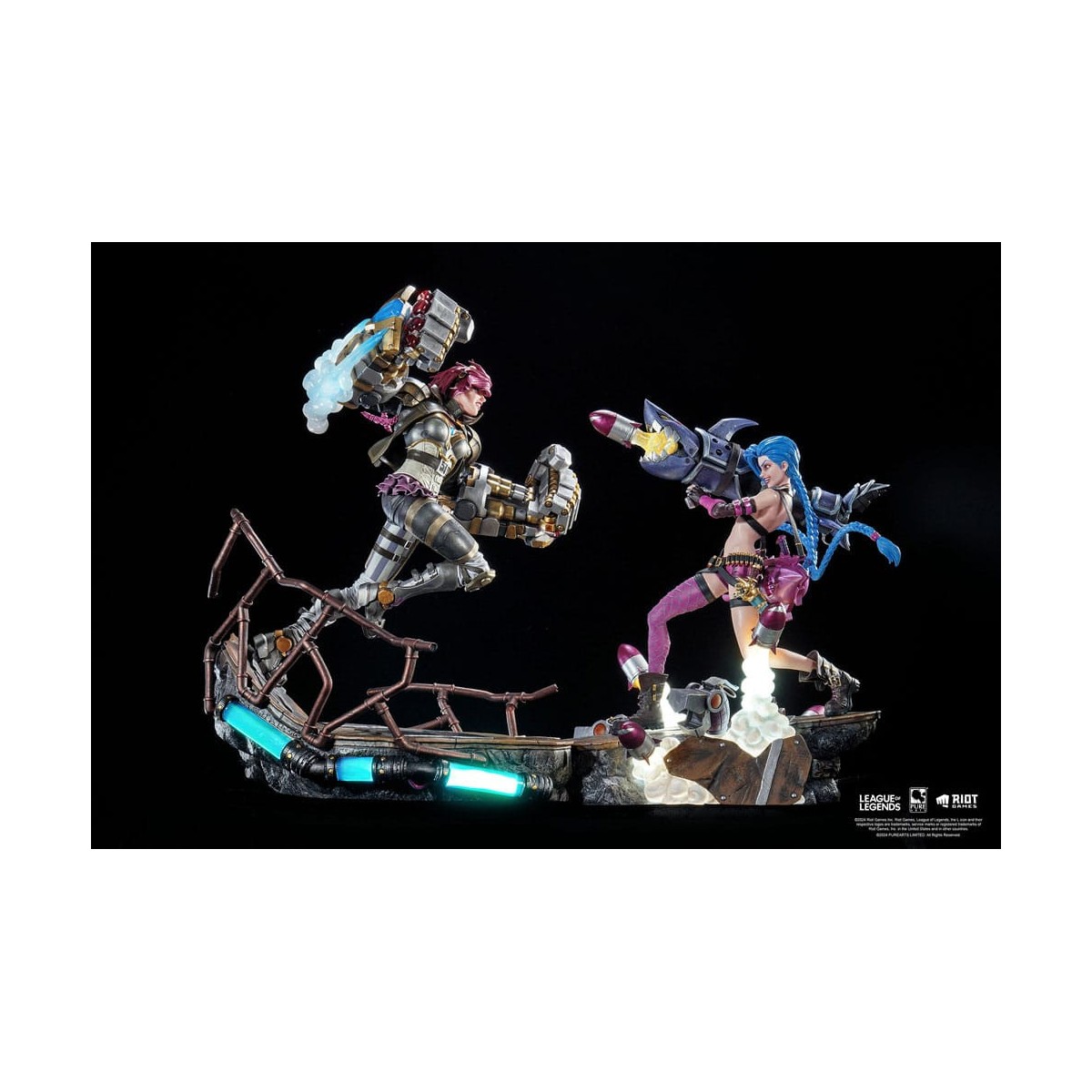 Pure Arts - League of Legends JINX & VI 1/6 Scale Statue Bundle