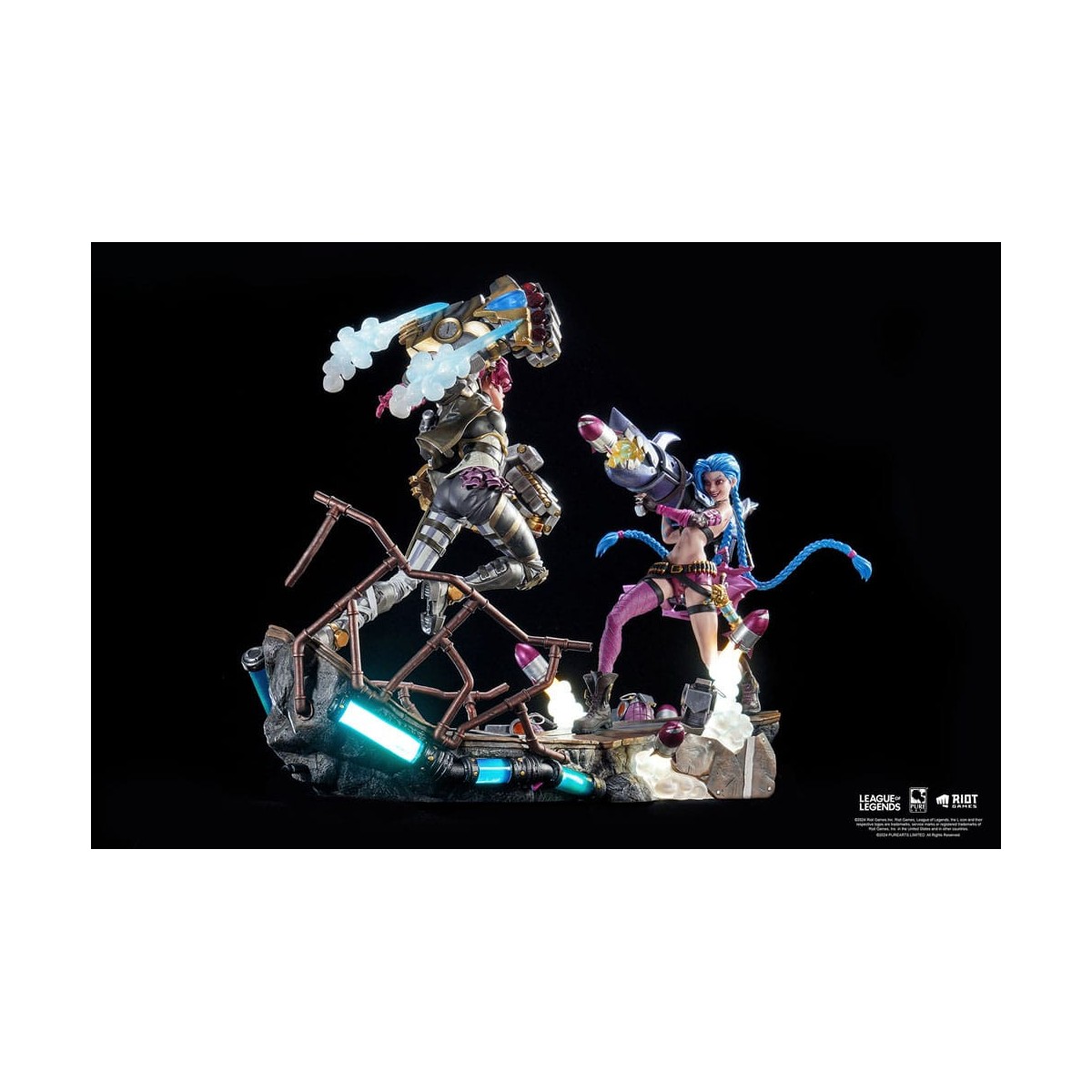 Pure Arts - League of Legends JINX & VI 1/6 Scale Statue Bundle