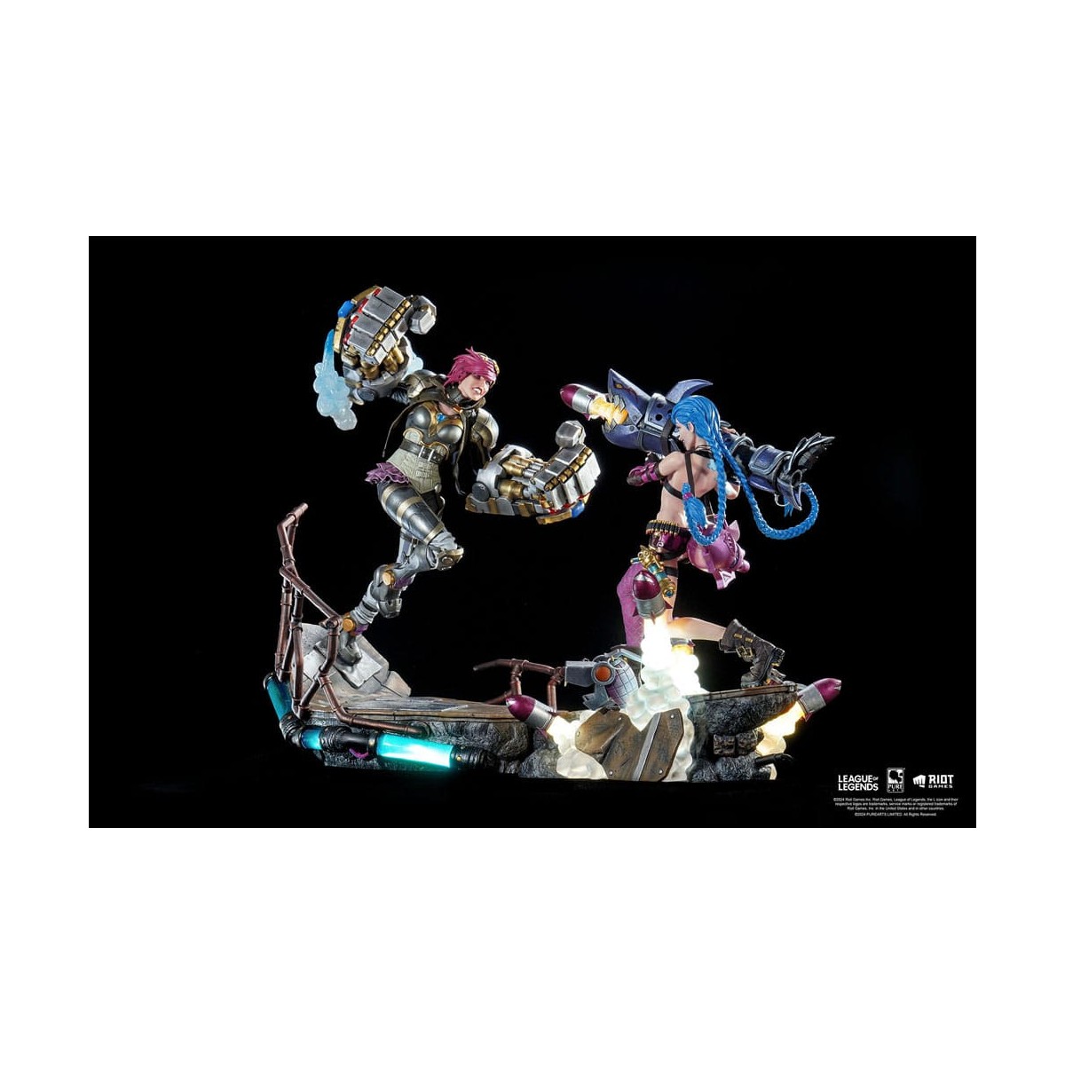Pure Arts - League of Legends JINX & VI 1/6 Scale Statue Bundle