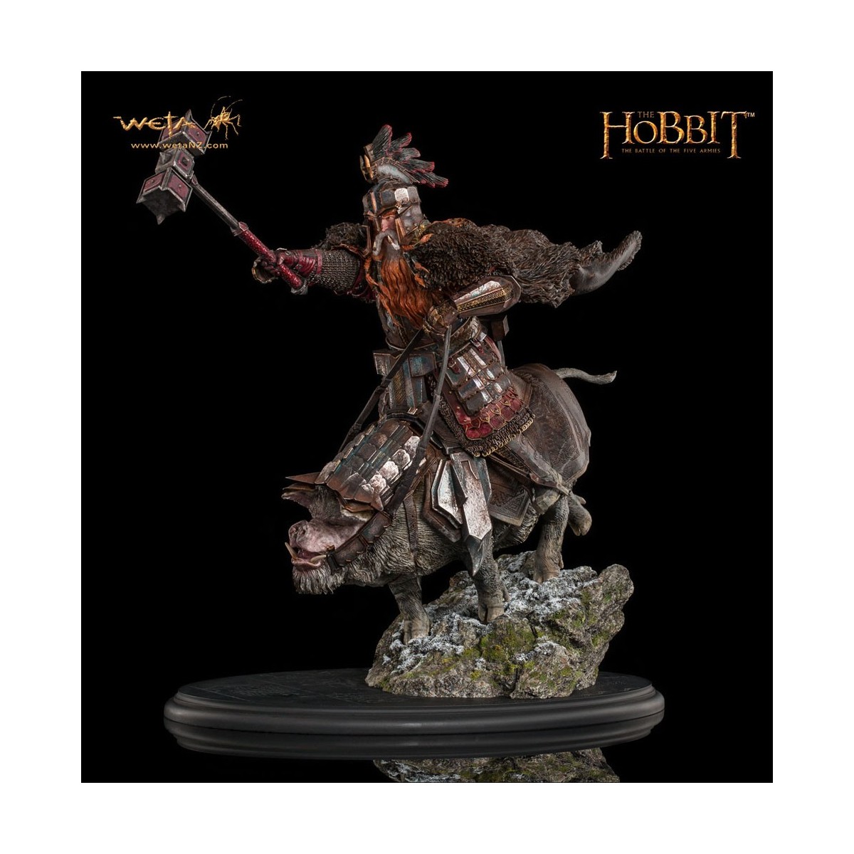 Weta Le Hobbit statue 1/6 Dain Pied d'Acier