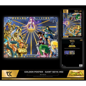 Cartoon Kingdom - Saint Seiya Golden Poster 2 - Knight Saint 40X30cm - Knights of the Zodiac