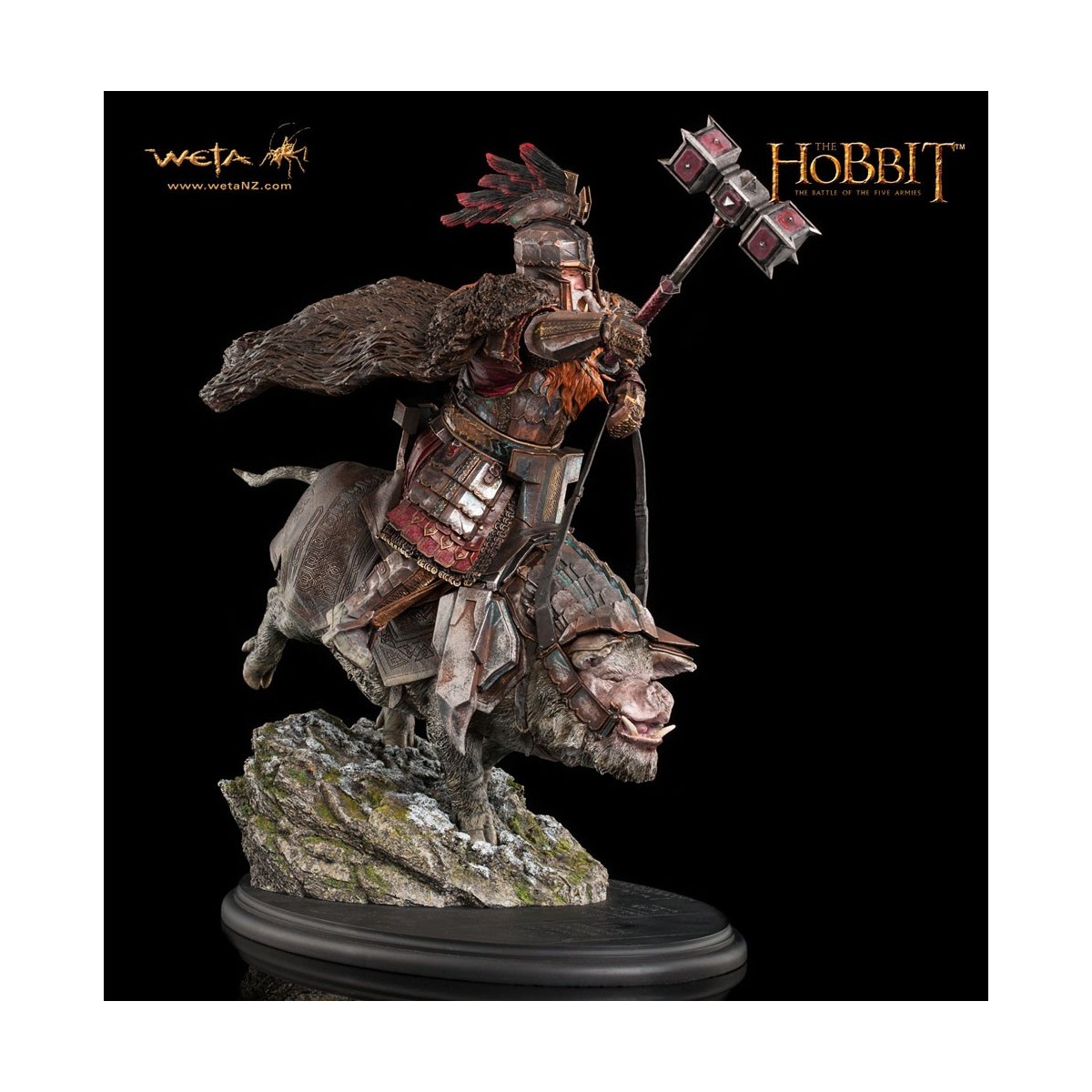 Weta Le Hobbit statue 1/6 Dain Pied d'Acier