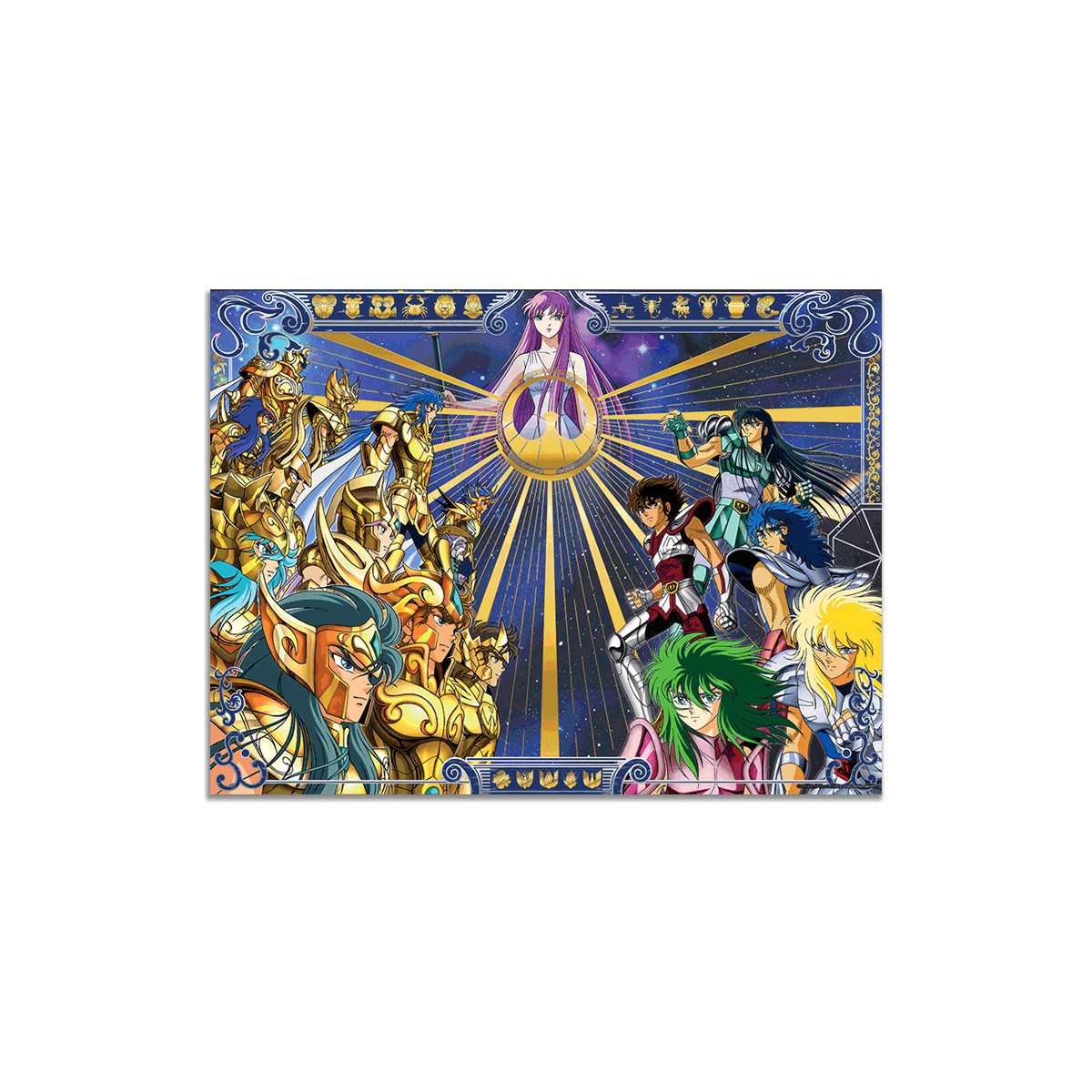 Cartoon Kingdom - Saint Seiya Golden Poster 2 - Knight Saint 40X30cm - Knights of the Zodiac