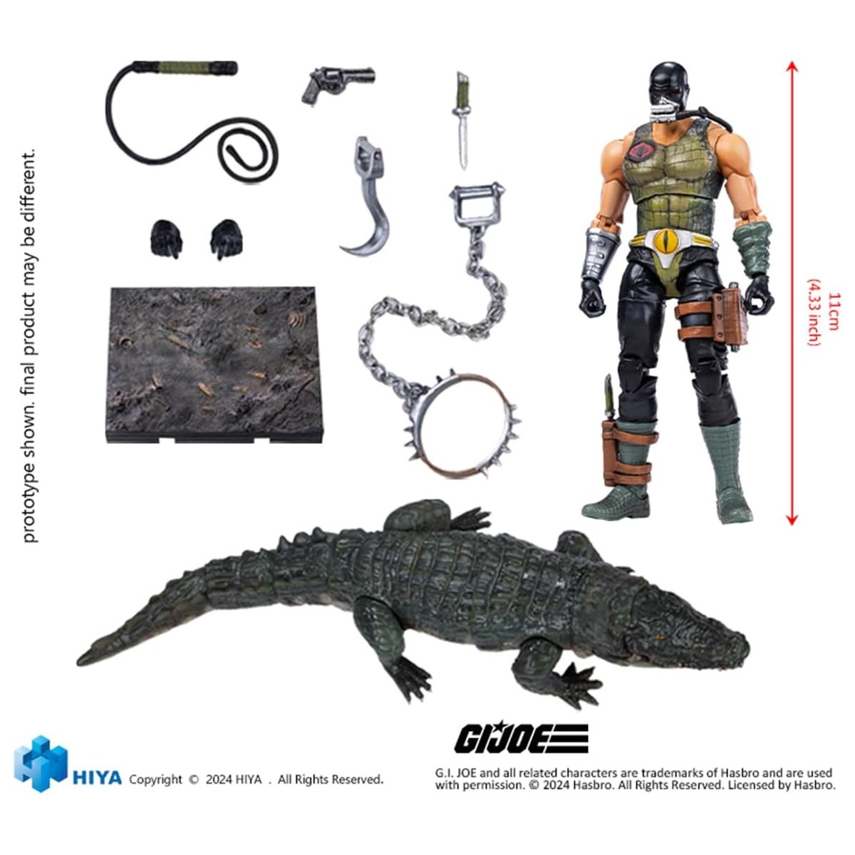 HIYA TOYS - Exquisite Mini Series 1/18 - G.I.Joe - Croc Master & Fiona