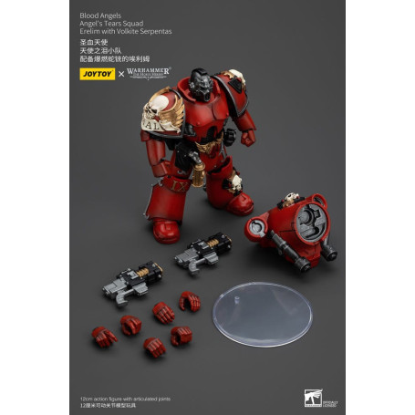 JoyToy Space Marines - Blood Angels - Angel's Tears Squad - Erelim with Volkite Serpentas 1/18