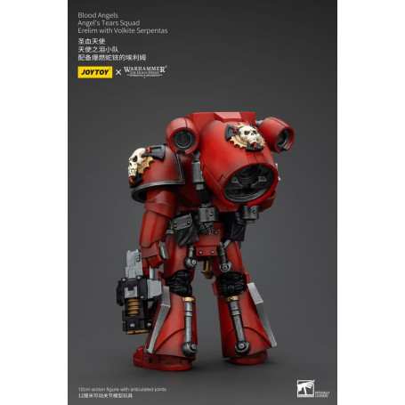 JoyToy Space Marines - Blood Angels - Angel's Tears Squad - Erelim with Volkite Serpentas 1/18