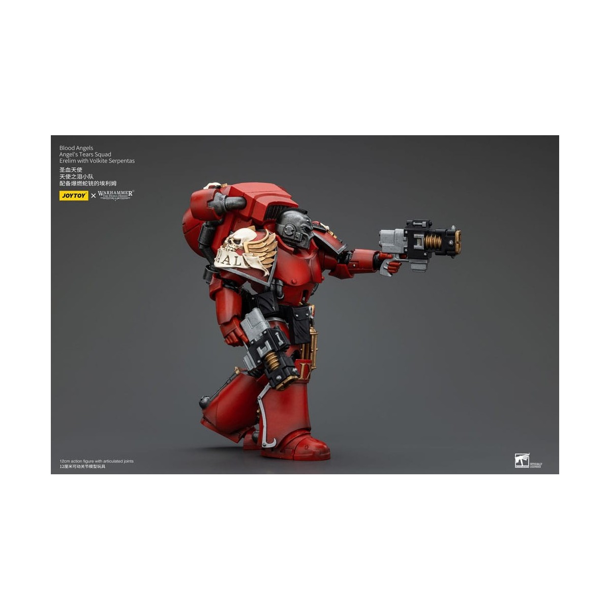 JoyToy Space Marines - Blood Angels - Angel's Tears Squad - Erelim with Volkite Serpentas 1/18
