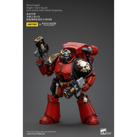 JoyToy Space Marines - Blood Angels - Angel's Tears Squad - Arch-Erelim with Volkite Serpentas 1/18