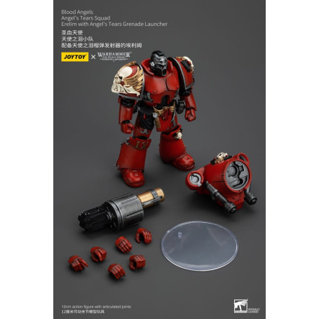 JoyToy Space Marines - Blood Angels - Angel's Tears Squad - Erelim with Angel's Tears Grenade Launcher 1/18