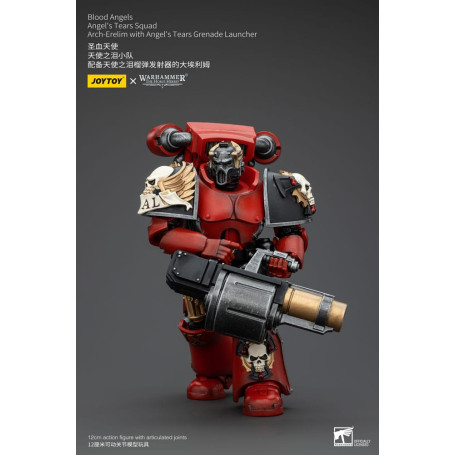JoyToy Space Marines - Blood Angels - Angel's Tears Squad - Arch-Erelim with Angel's Tears Grenade Launcher 1/18