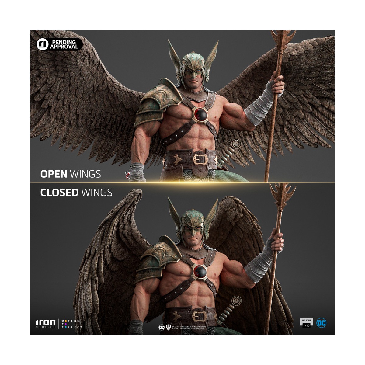 Iron Studios DC Comics - Hawkman 10th Anniversary BDS Arts Scale 1/10