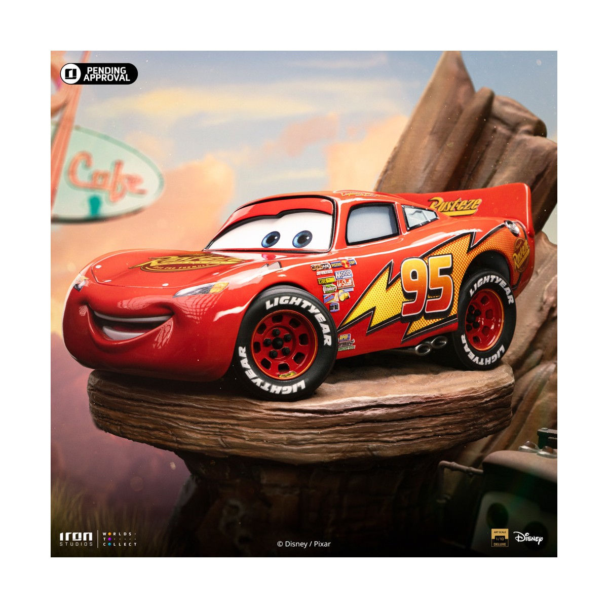 Iron Studios - Disney Pixar - Deluxe Art Scale Lightning McQueen & Tow Mater 1/10 - Cars