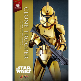 Hot toys Star Wars - Clone Trooper Gold Chrome Version 1/6 Toy Fair Exclusive