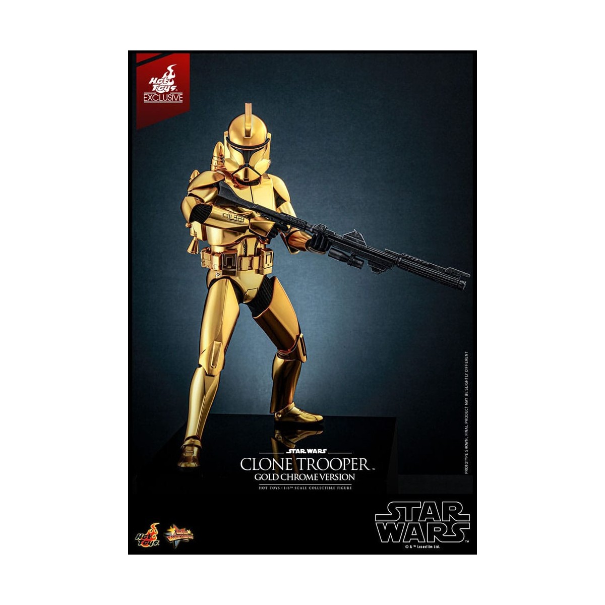 Hot toys Star Wars - Clone Trooper Gold Chrome Version 1/6 Toy Fair Exclusive