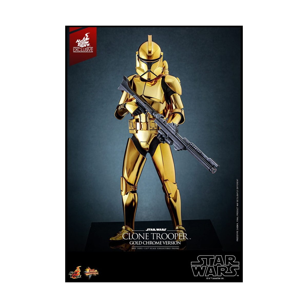 Hot toys Star Wars - Clone Trooper Gold Chrome Version 1/6 Toy Fair Exclusive