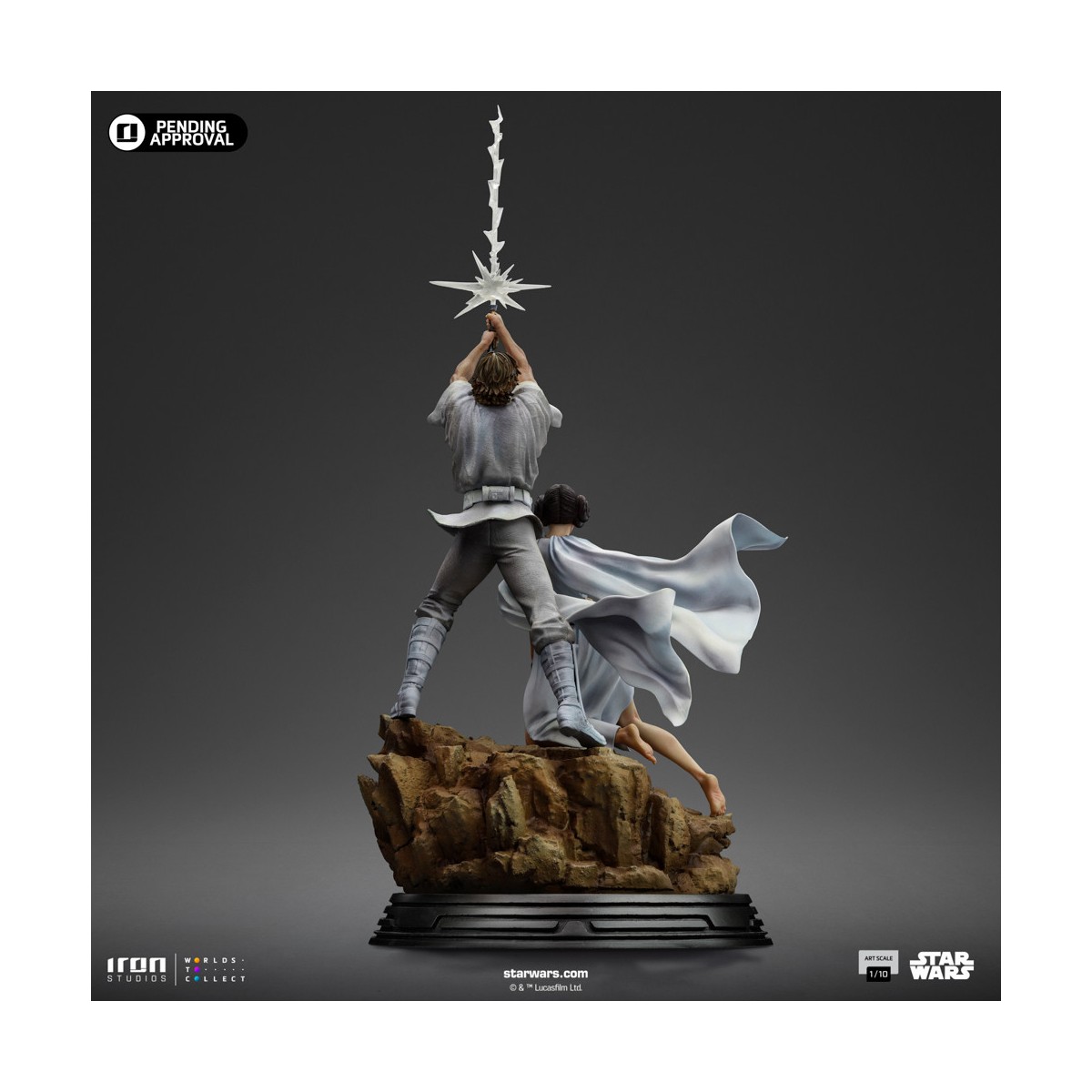 Iron Studios Star Wars - Luke & Leia Movie Poster - Deluxe Art Scale 1/10
