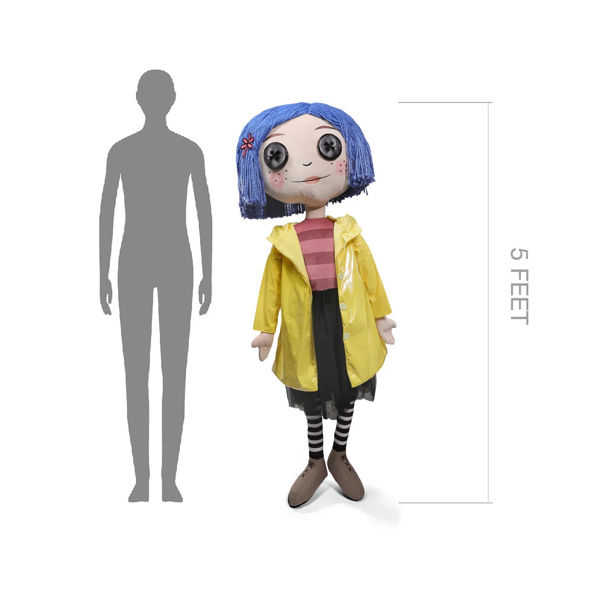 Kidrobot Coraline - Coraline with Button Eyes - Life-size doll 1/1