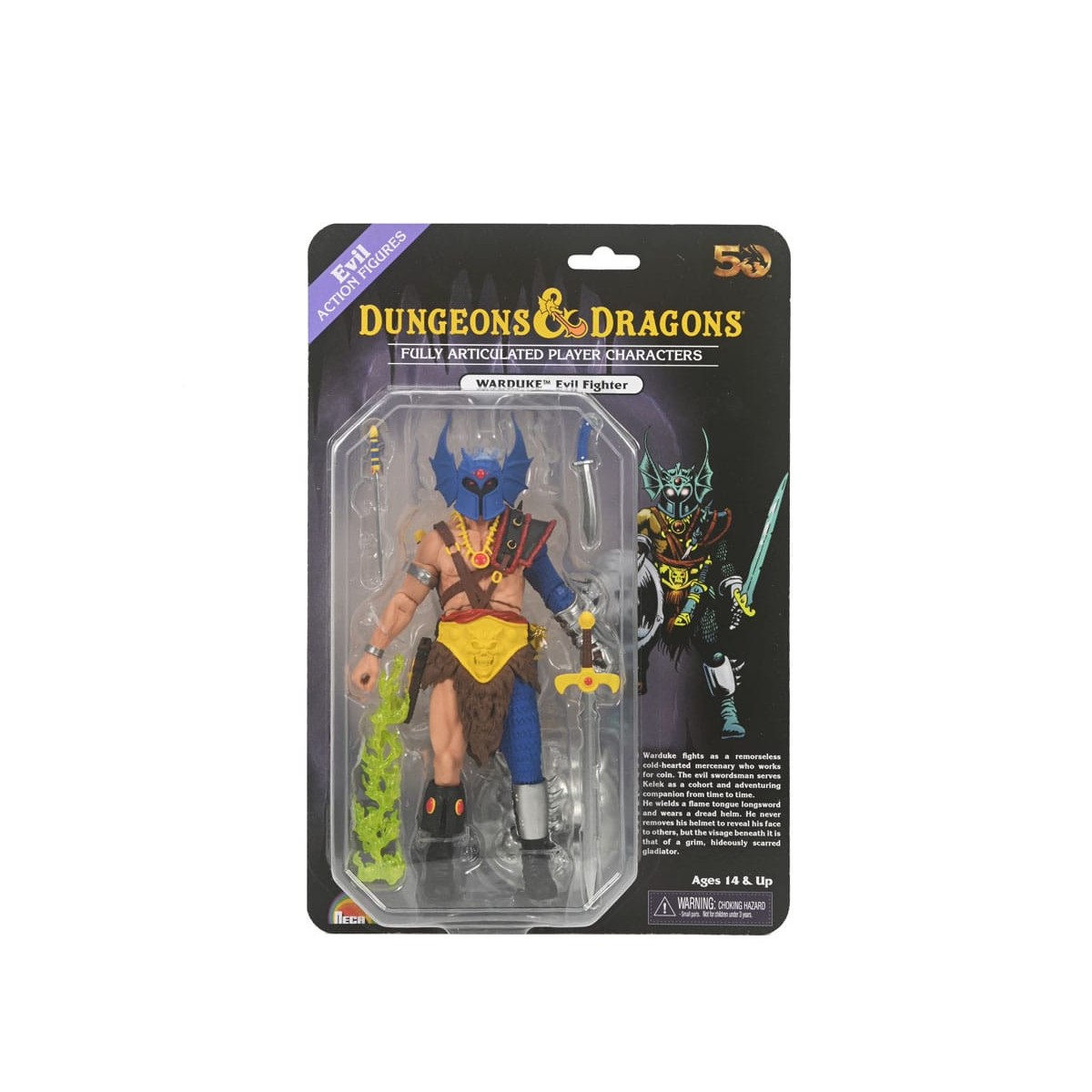 Neca - AD&D - 50th Anniversary Warduke on Blister Card - Dungeons & Dragons